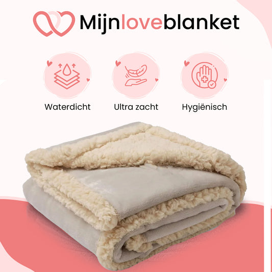 Love Blanket - Waterdicht Deken XL (145x216 cm) - beige
