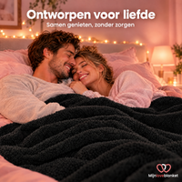 Love Blanket - Waterdicht Deken XL (145x216 cm) - Zwart