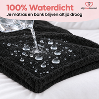 Love Blanket - Waterdicht Deken XL (145x216 cm) - Zwart
